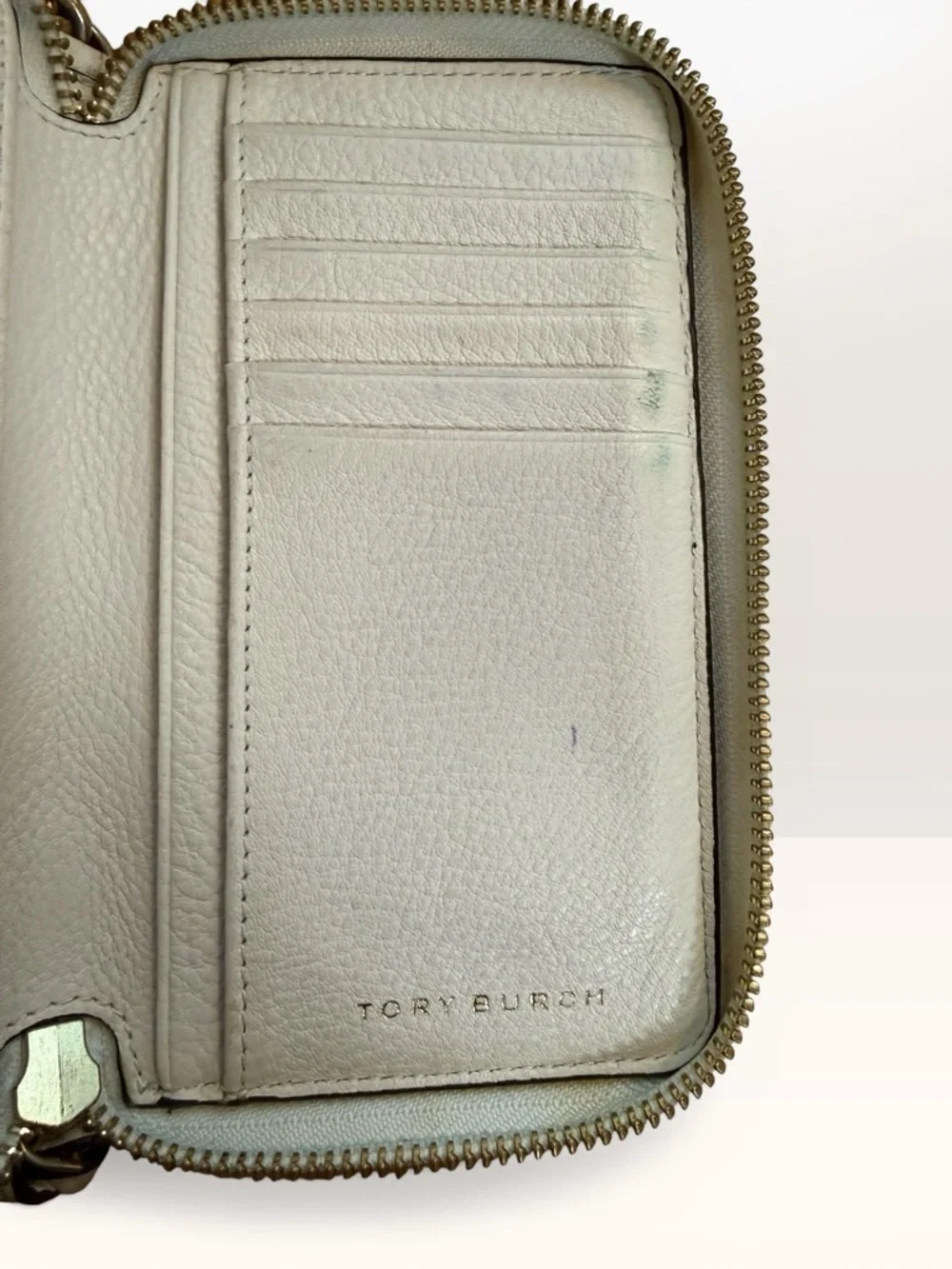 Tory Burch Harper Smartphone Wristlet - in the color “New Ivory”